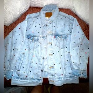 LIMITED EDITION Levi’s Gem Studded Ex-Boyfriend Trucker Jacket